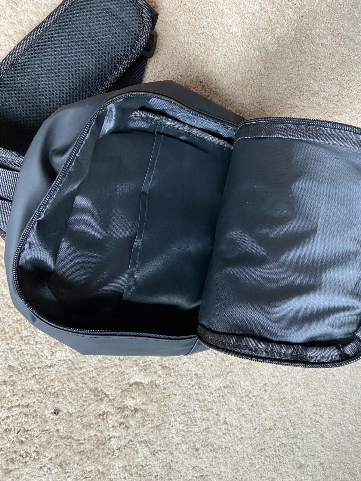 March Madness Single Strap Black Backpack