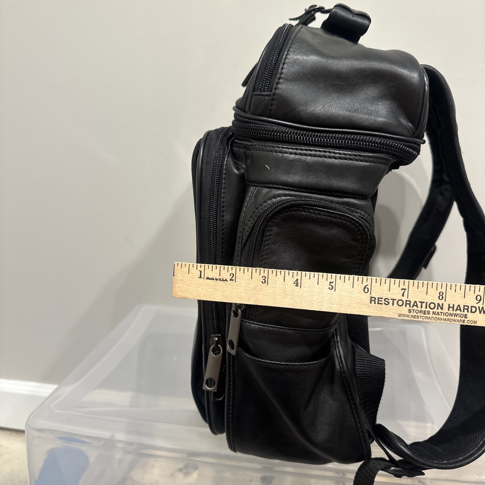 Men’s Leather Backpack Simple Multifunctional Leisure Backpack Computer Backpack