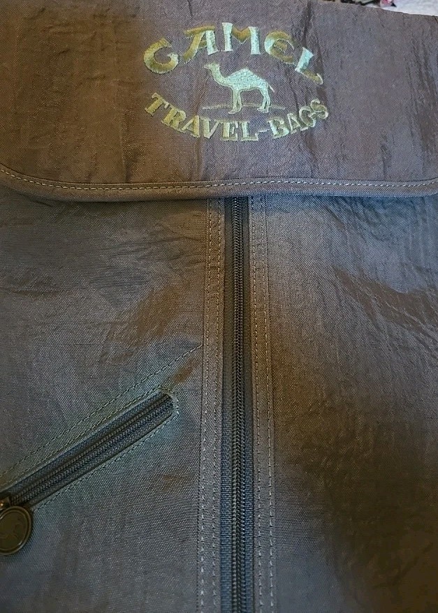 Camel Vintage 90s Travel Bag Green Cigarette Brand No Straps Or Handle