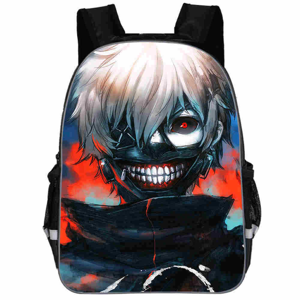 3D Print Tokyo Ghoul Anime School Backpack Travel Bag 11/13/16/18″