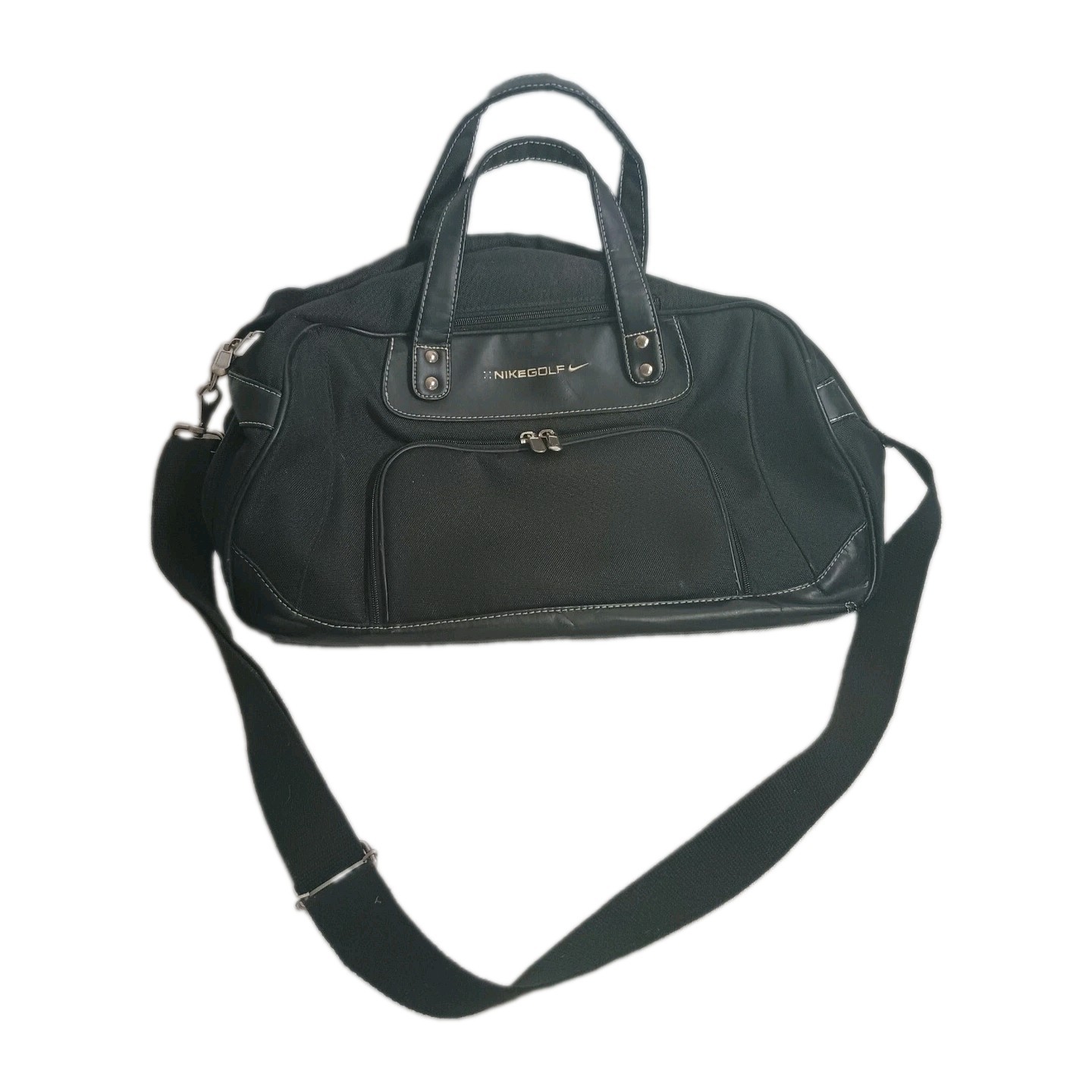 Nike Golf Black Duffel Travel Bag With Shoulder Strap