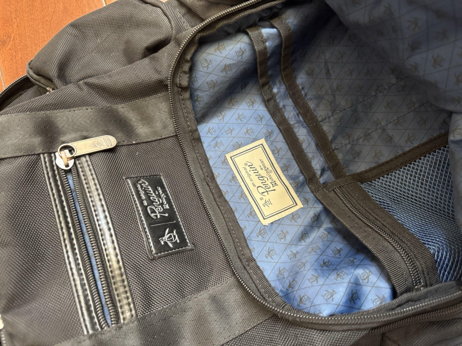 Original Penguin Backpack Travel Work Laptop Bag Organizer Black Heavy Duty