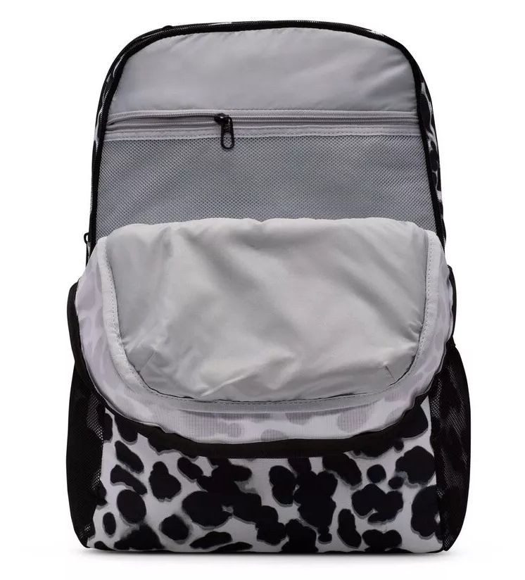 Nike Brasilia Backpack Dalmatian Aurora Black White Polka Dot Orange FN1357-077