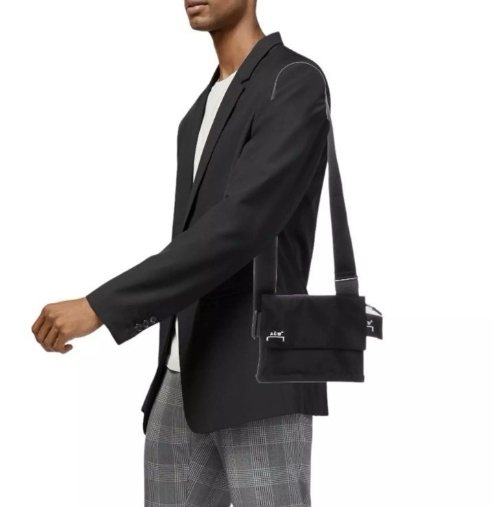 A-Cold-Wall* Men’s Utility Crossbody Leather Bag | OS | Navy NEW!!