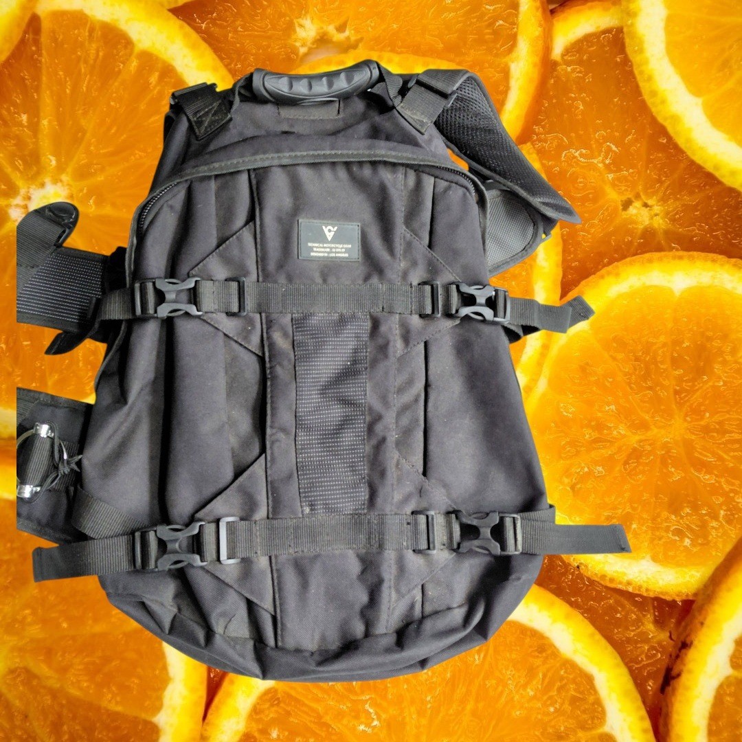 Technical Motorcycle Gear VC-408 Heavy Duty Canvas Padded Mesh Utility Rucksack