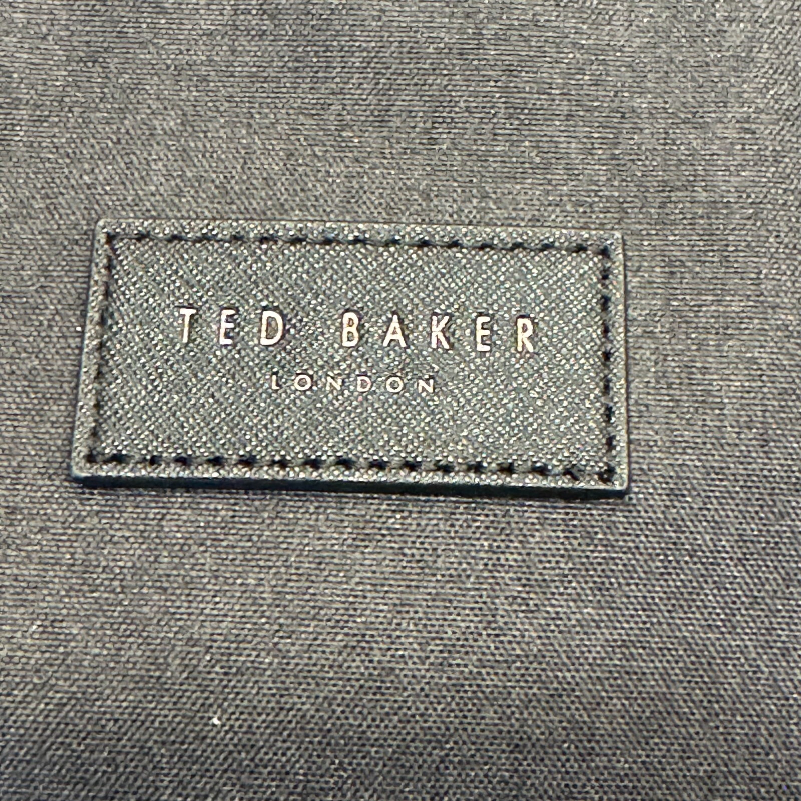 Ted Baker London Seter Document Bag OS Charcoal Nylon Crossbody Laptop Briefcase