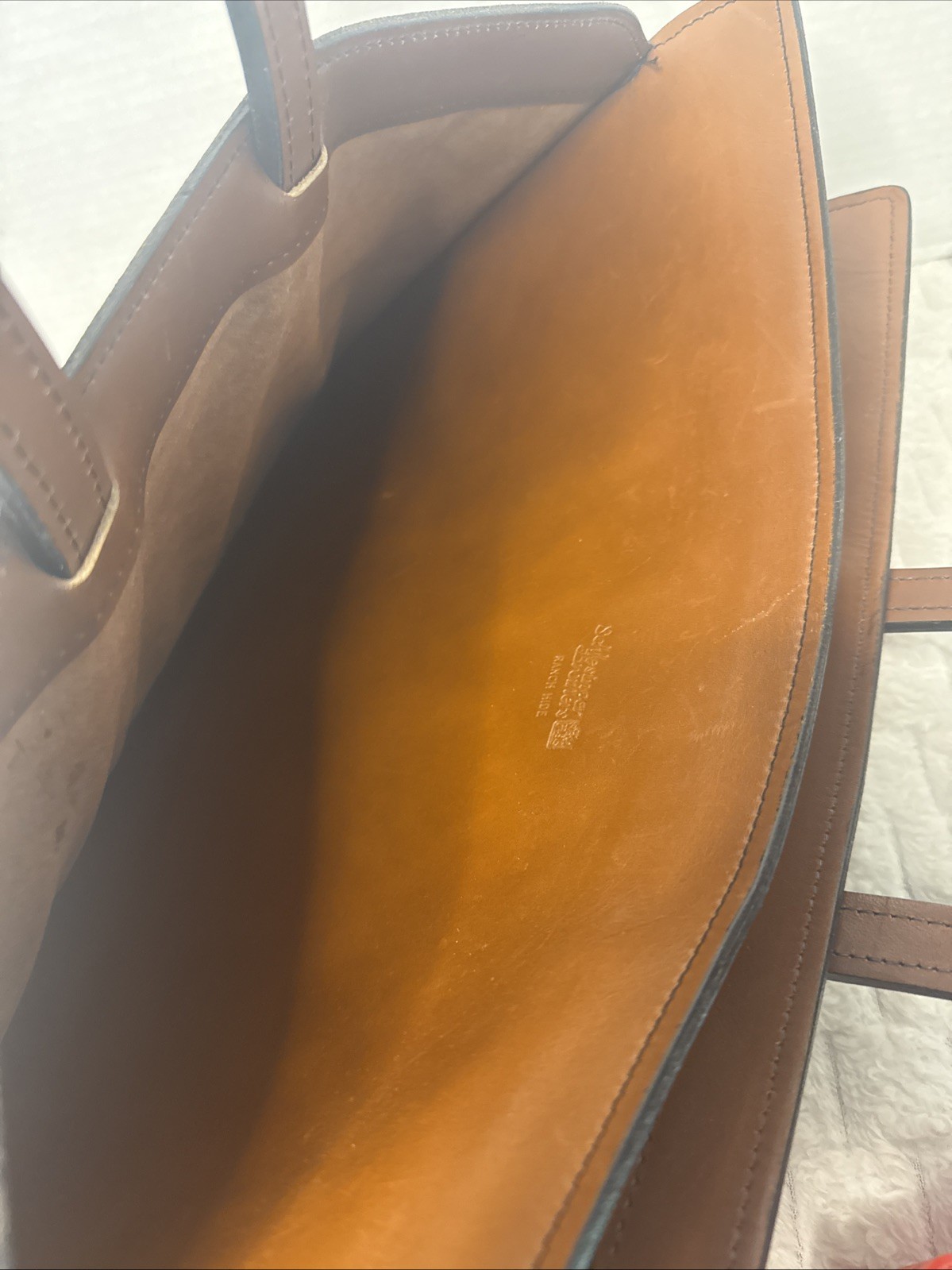 Vintage Schlesinger Brothers Leather Briefcase Attache Portfolio GL Monogram