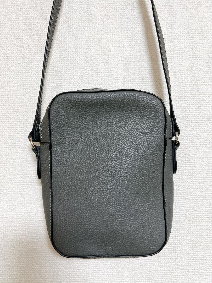 United Arrows Microfiber Square Shoulder Bag Gray New