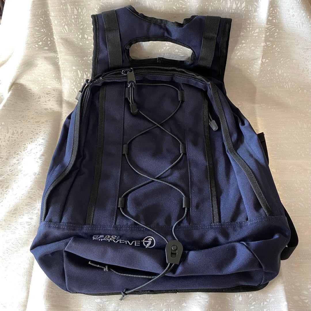 55DSL Navy Backpack Rucksack – 37x38x16 cm