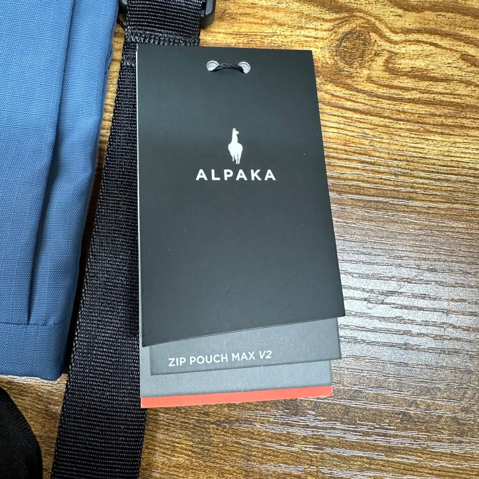 NEW Alpaka Zip Pouch Max V2 Blue Axoflux 210D Crossbody Tech Bag Travel
