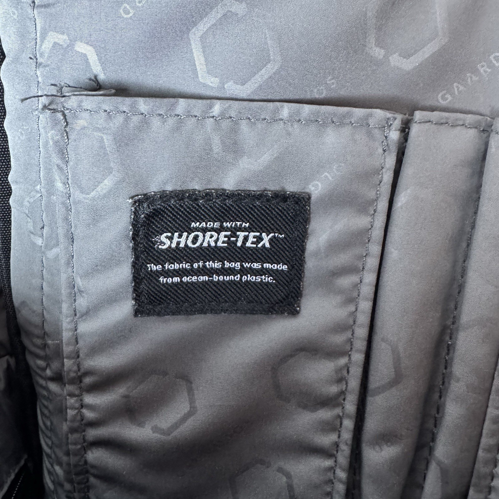 Solgaard Shore-Tex Daypack Backpack Laptop Black Bag Recycled Plastic Pockets