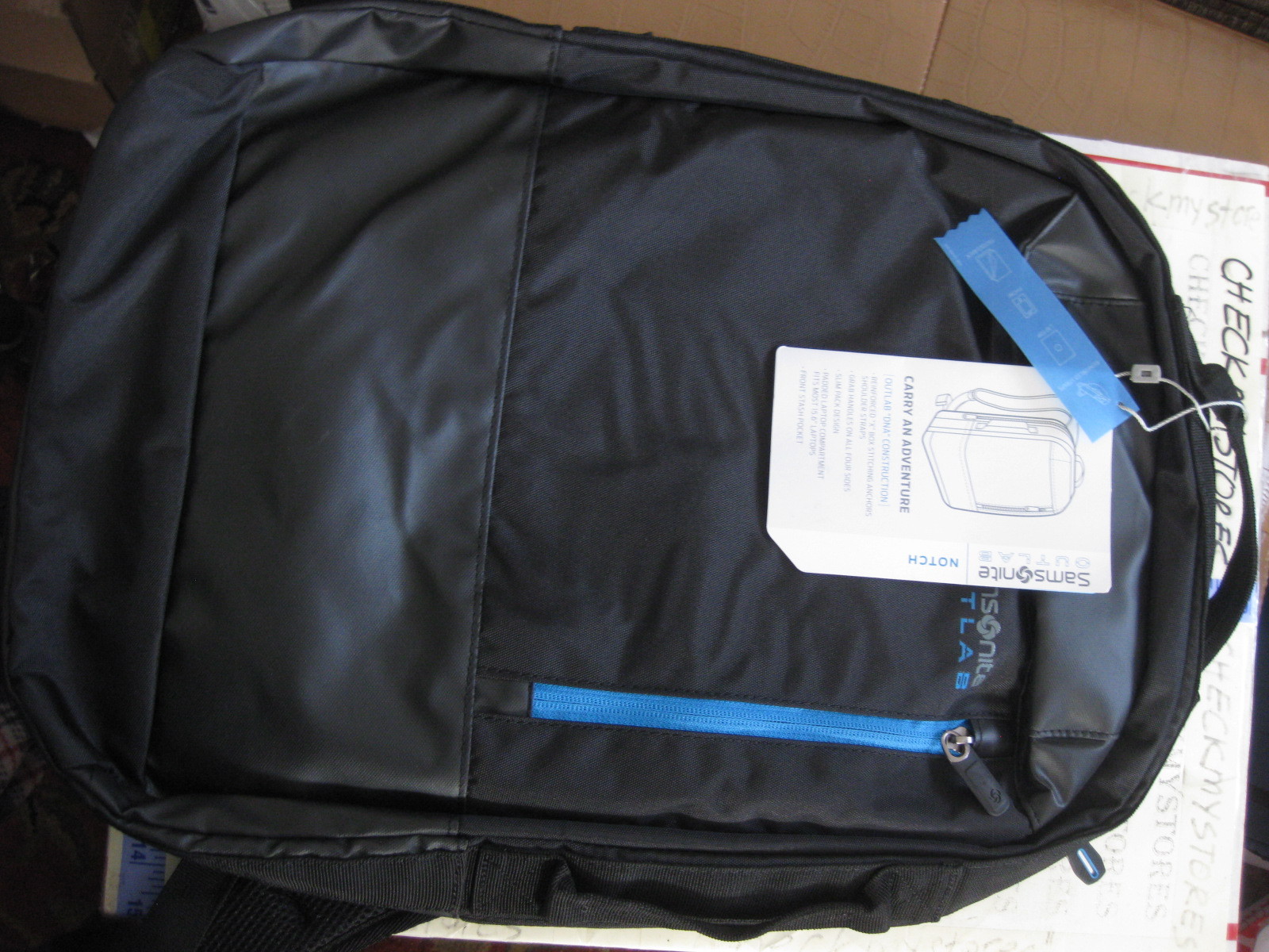 NEW NWT Samsonite 75588 1041 1068 Outlab NOTCH Backpack, CHOOSE CLRS