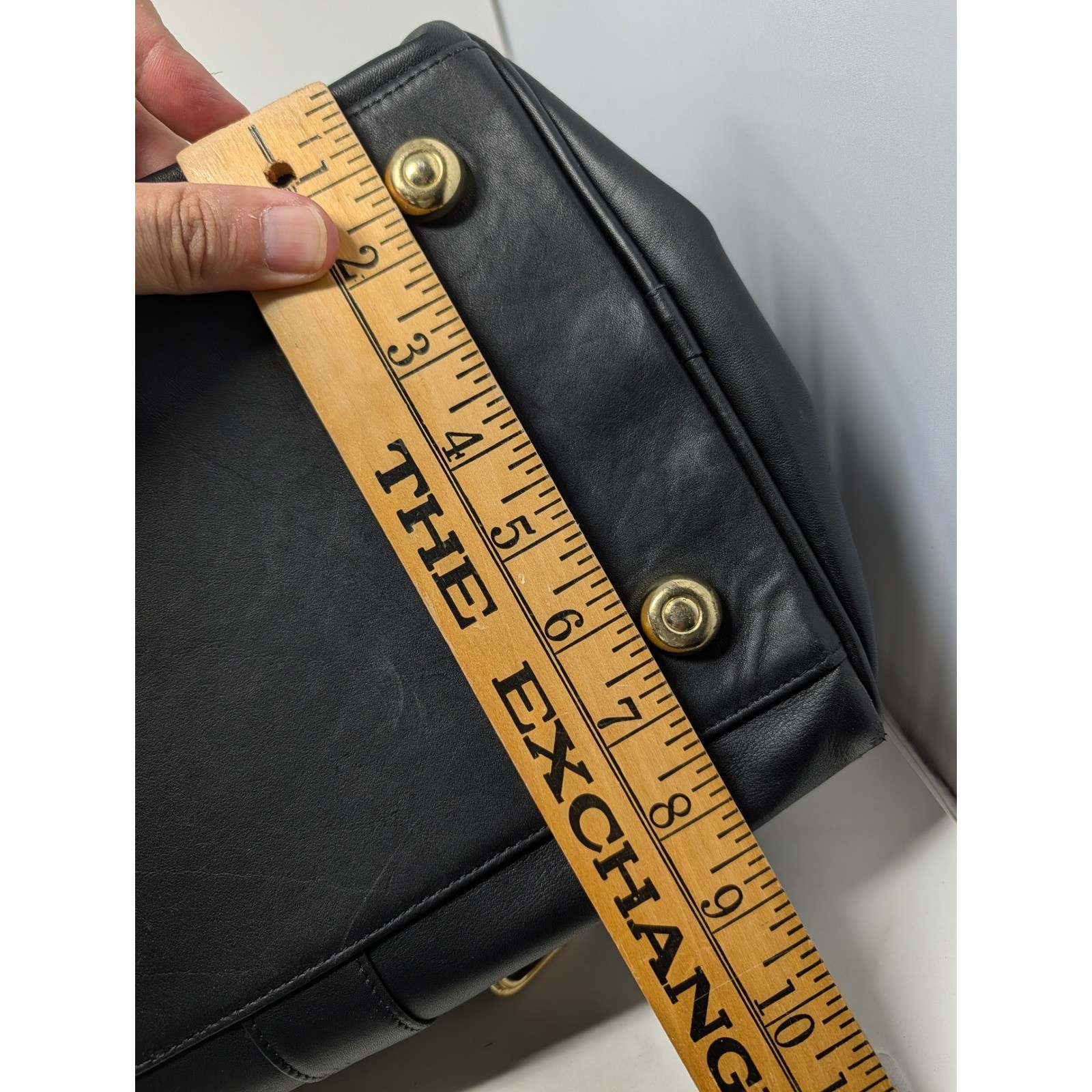 Coach Transatlantic Duffel Bag Black Leather Travel Weekender F1S-0596