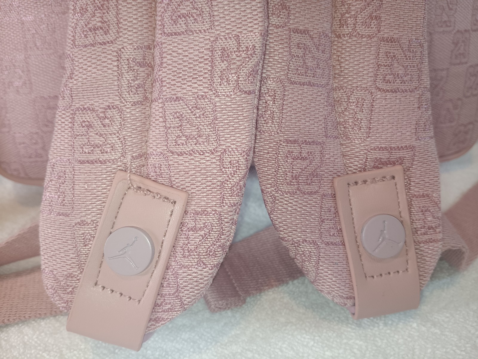 New Authentic Jordan Monogram Jumpman Backpack Pink Ice