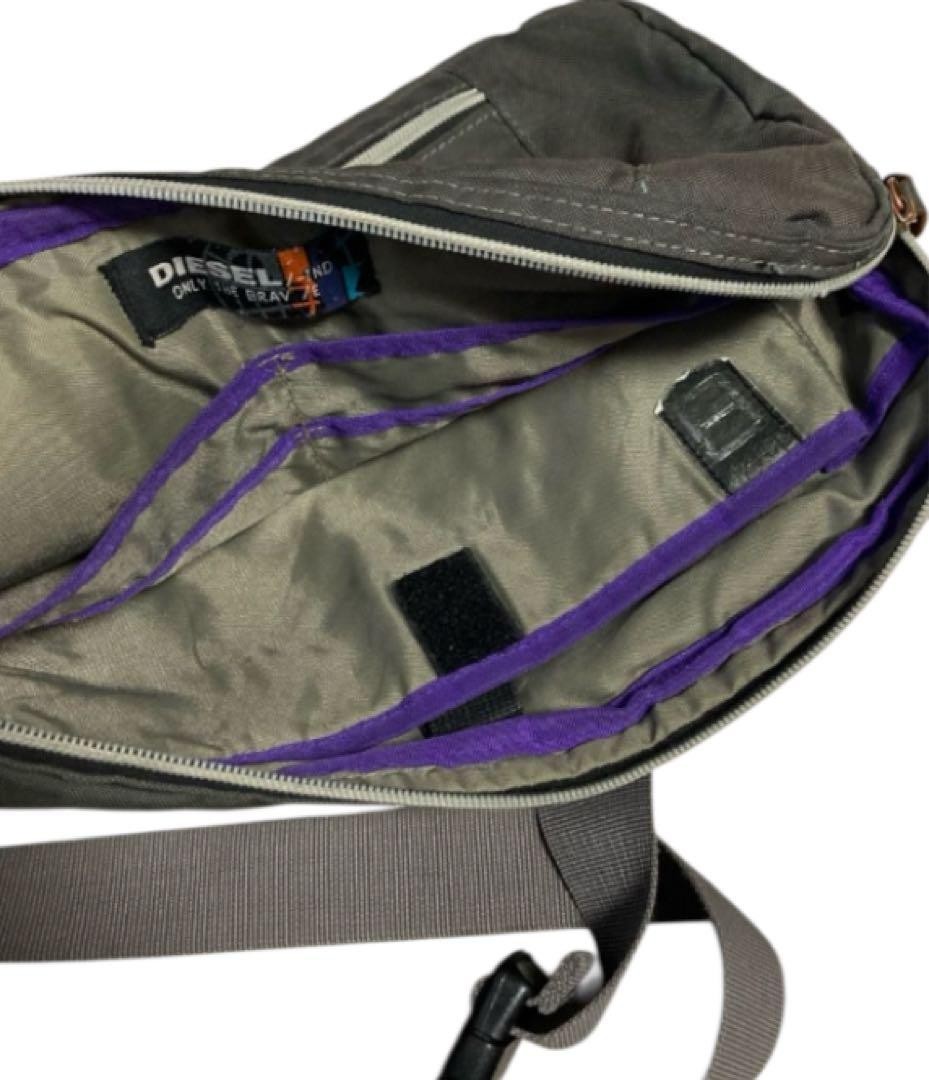 Diesel Men Multifunctional Gray Shoulder Bag 23x34cm Luxury Stylish Casual Italy