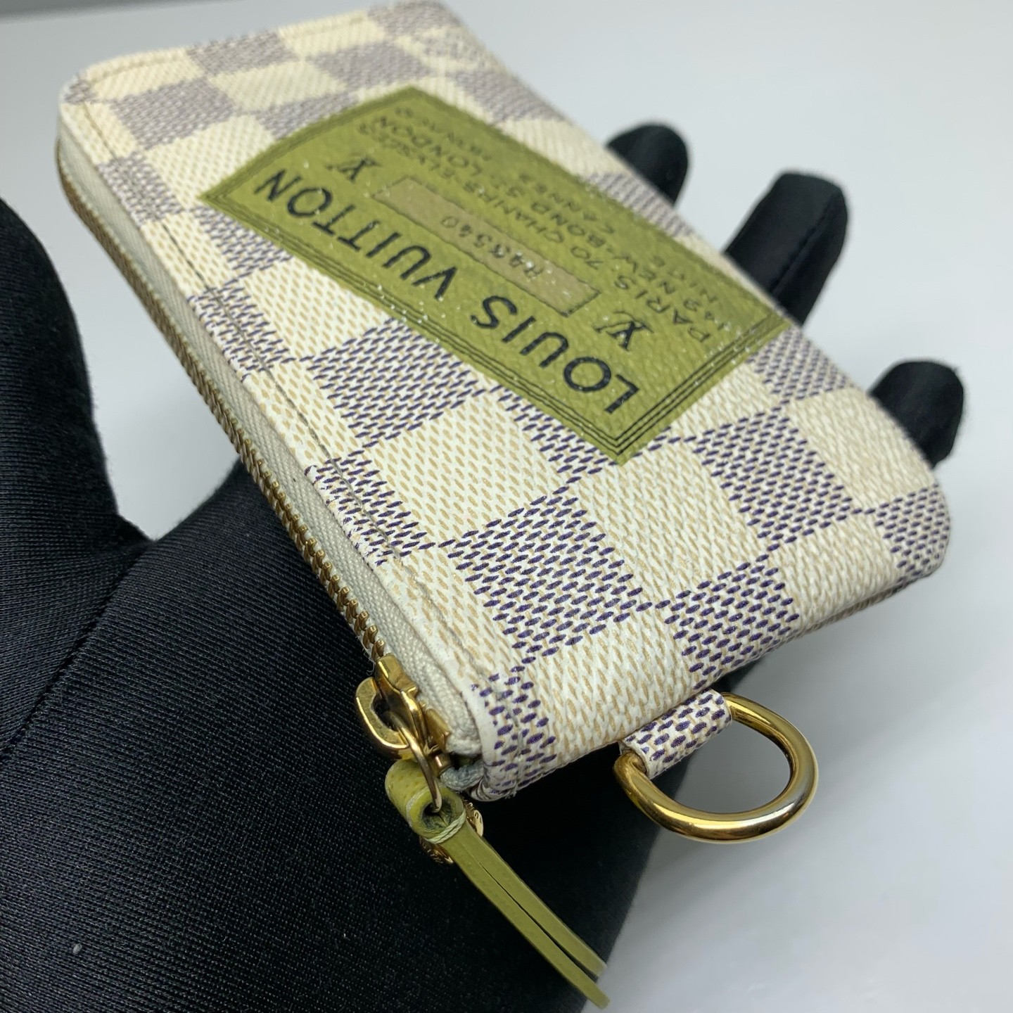 Louis Vuitton Pre-Owned Authentic – Coin Purse White N63085 14×8×1cm Canvas
