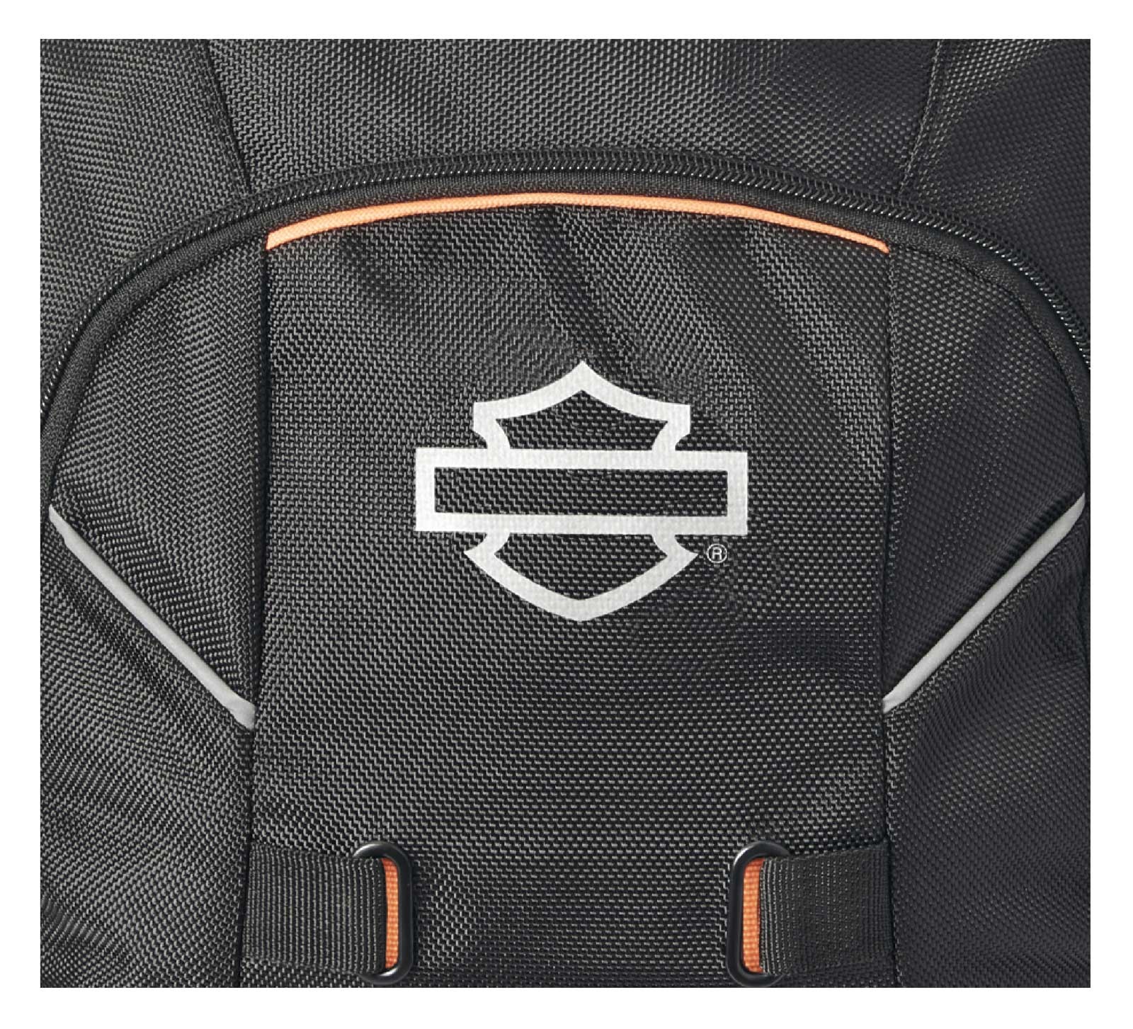 Harley-Davidson Reflective Bar & Shield Steel-Cable II Backpack, Midnight Black