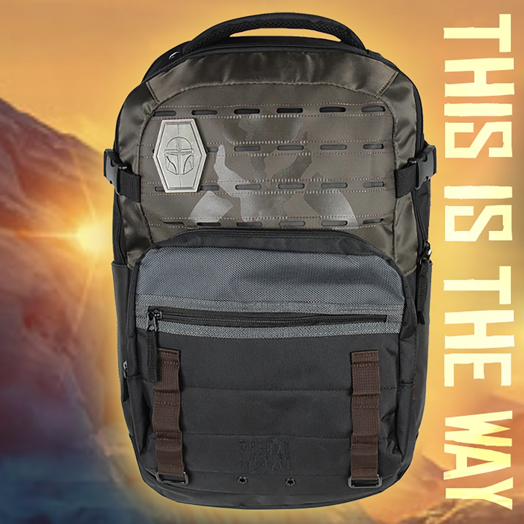 Star Wars The Mandalorian Bounty Hunter Laptop Tech Padded Sleeve Backpack