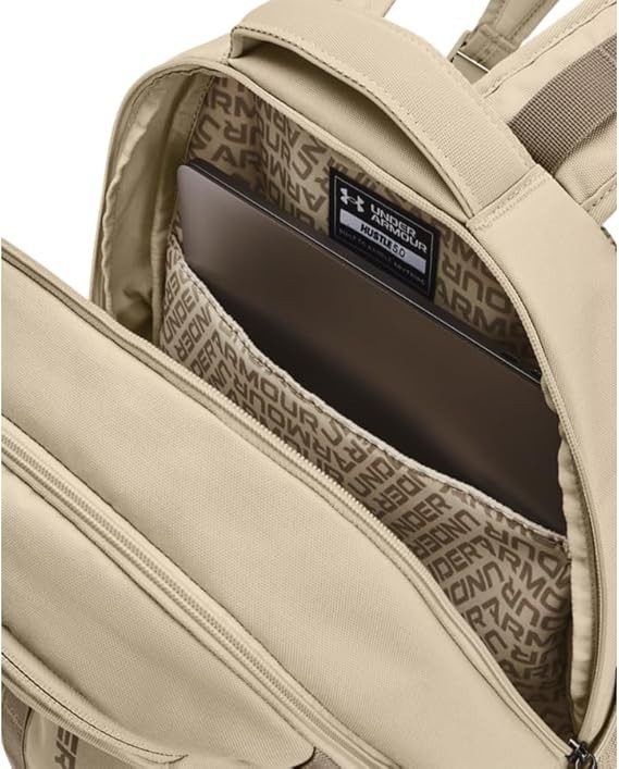 UNDER ARMOUR UA Hustle 5.0 Backpack 29L Bag Laptop Khaki Base-Timberwolf Taupe