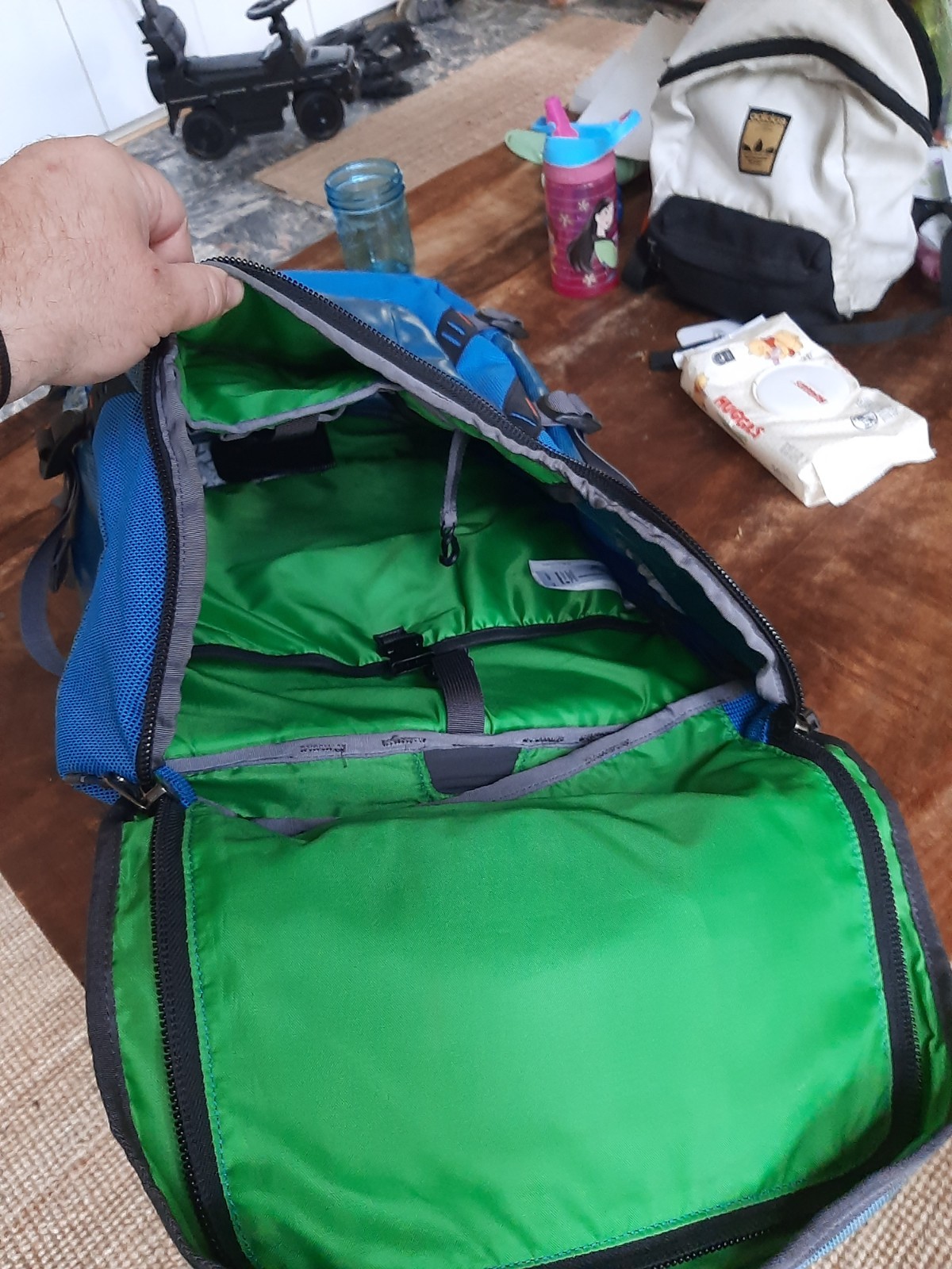Patagonia Backpack Rare 2010s Waterproof blue green