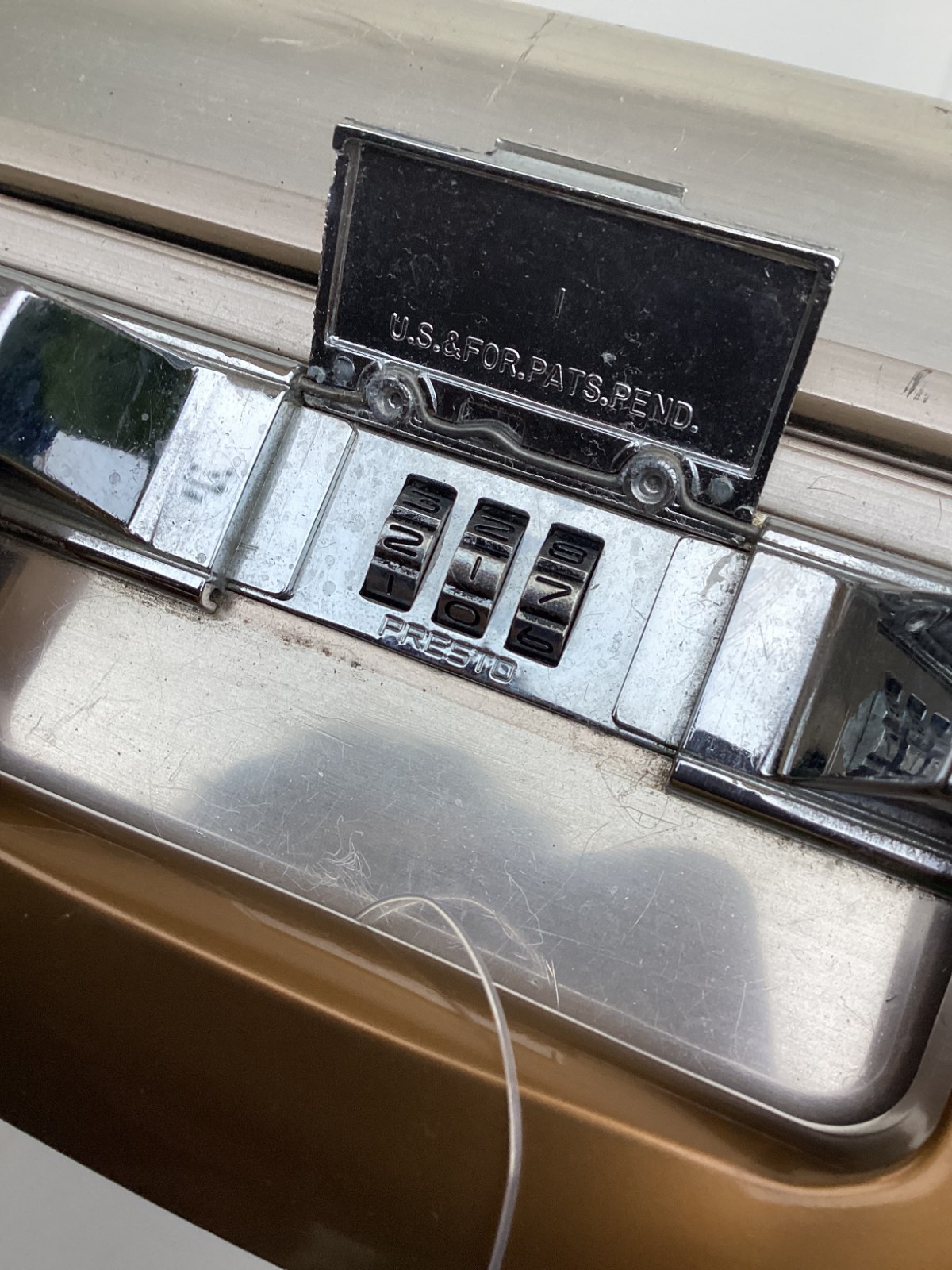 1980s Zero Halliburton Aircraft Grade Aluminum Combination Lock Briefcase
