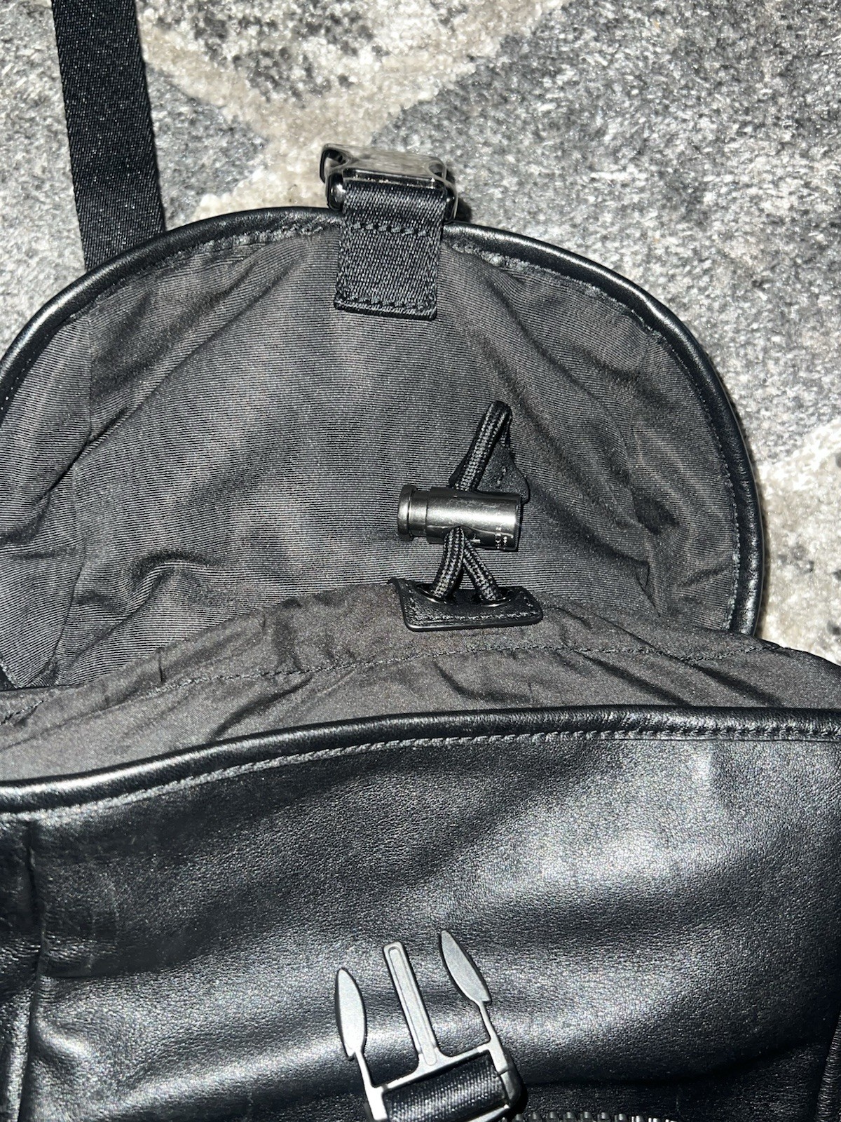 Coach Leather Sling Backpack well-organized, hands-free style, sleek design