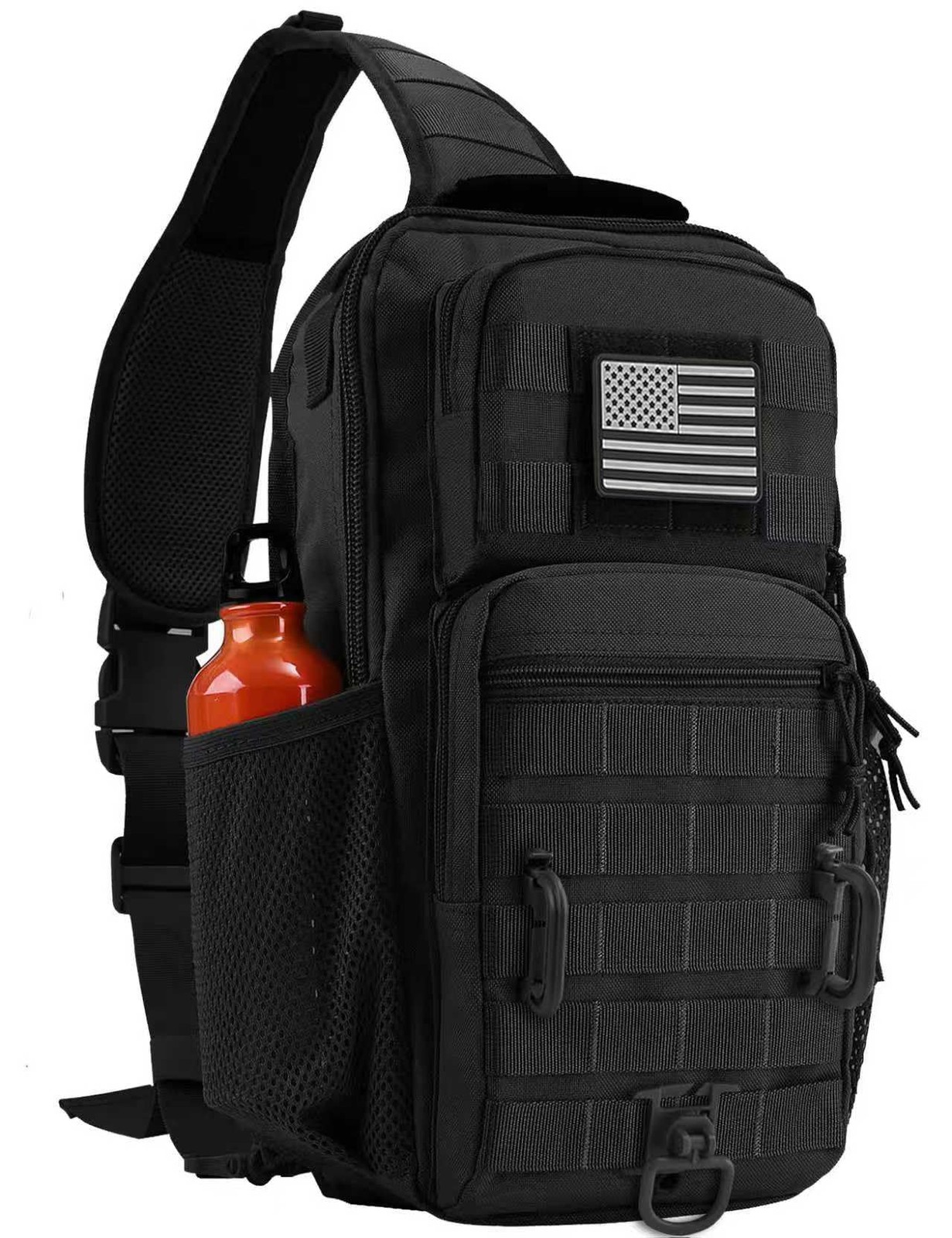 Rover Sling Pack Tactical Shoulder Sling Bag Backpack with Bottle Holder Cros…