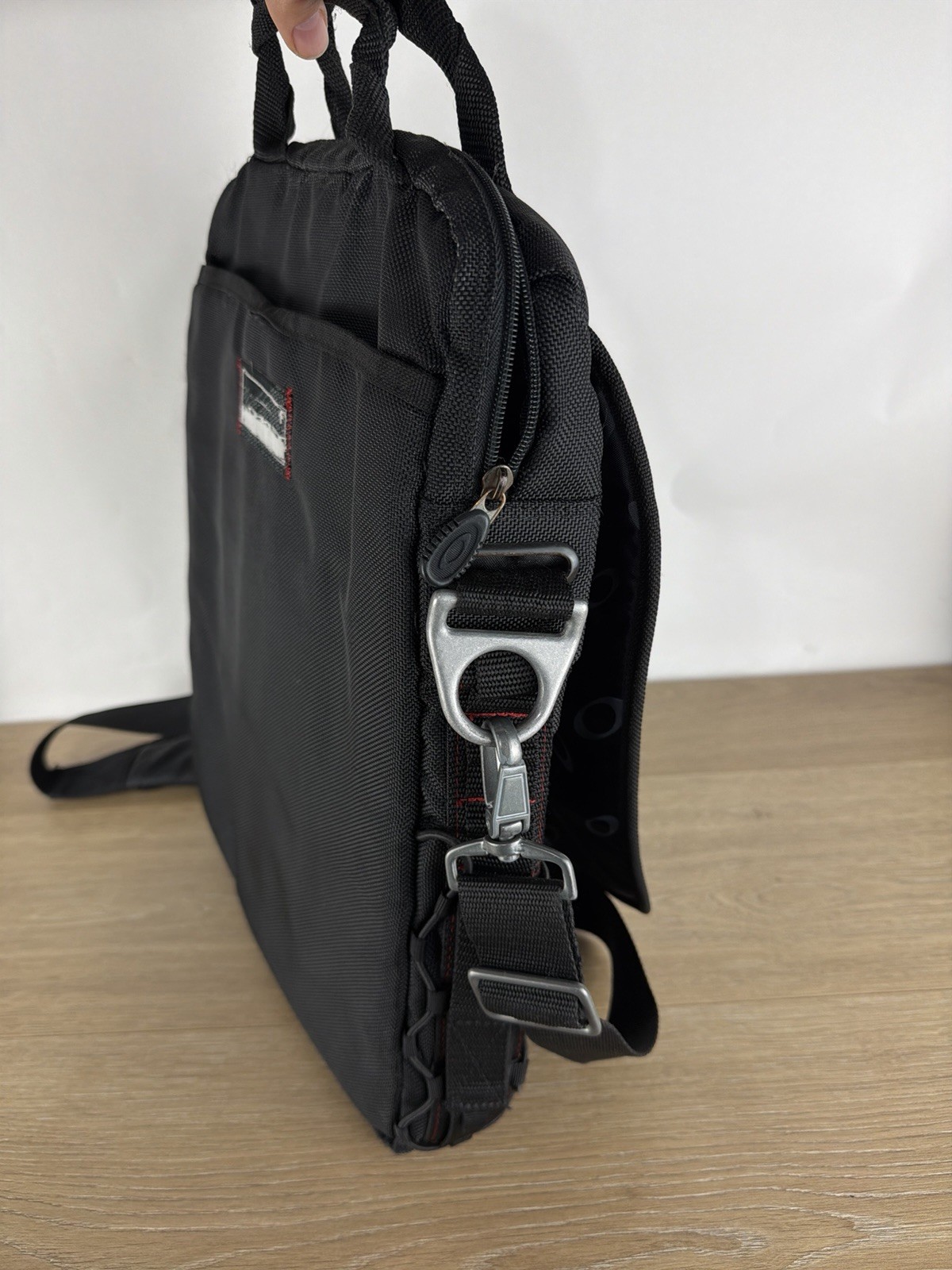 Oakley Tactical Field Gear Vertical Messenger Day Pack Laptop Bag Black Vintage
