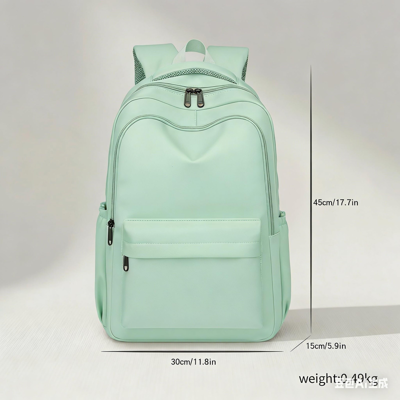 Cute College Backpack For School Aesthetic Teen Girls Laptop Bag Green Bag