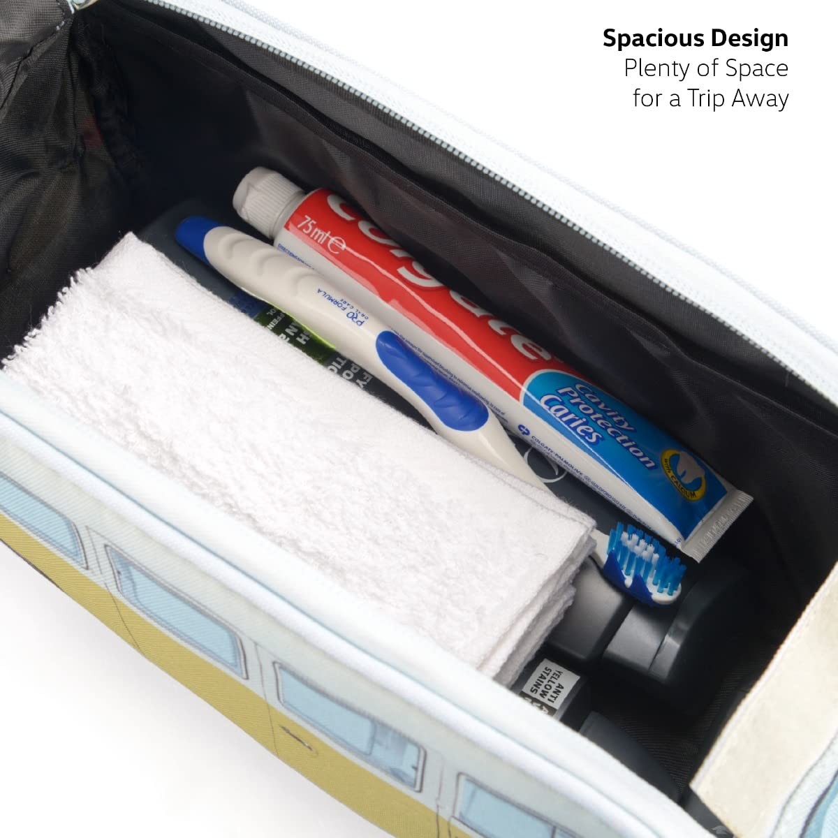 Board Masters Volkswagen Travel Toiletry Bag 11.8 x 5.9 x 4.7 inches, Green