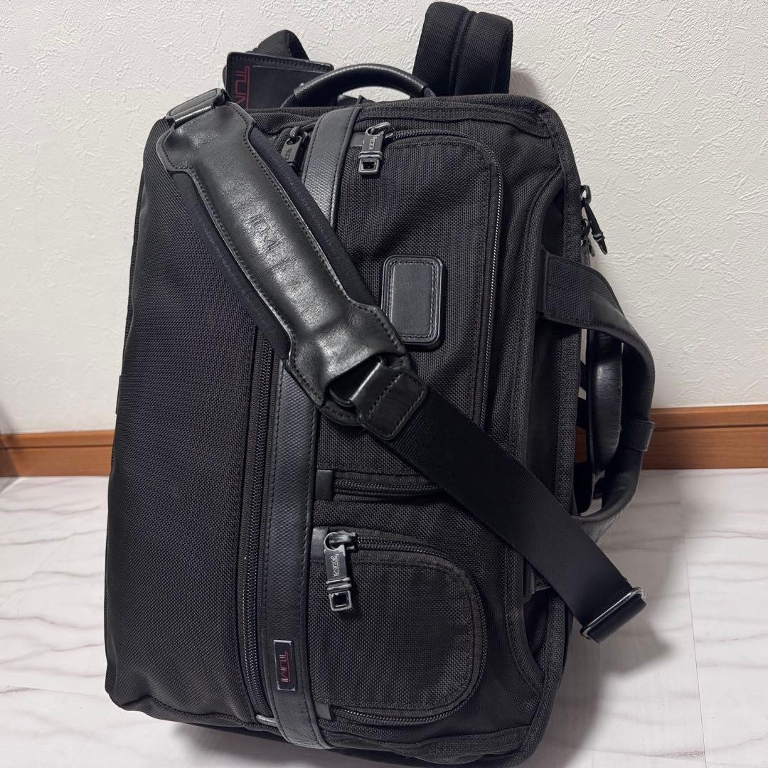 TUMI 26180D2 Alpha 2 Three Way Brief Black 3Way Backpack Business Bag A4 Japan