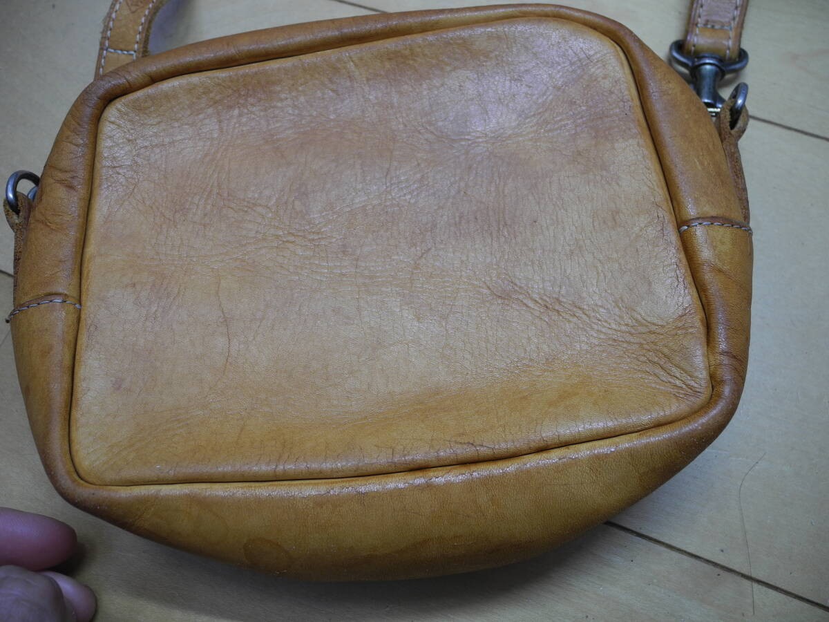 Unbranded POTER Leather Shoulder Bag 17x15x6.5cm Handbag Pre-owned Condition