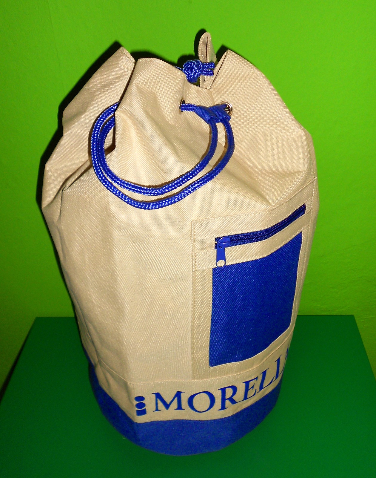 Duffel bag Morellato backpack blue-khaki ⭐️ 35L 50cm strap & zipper NEW & original packaging