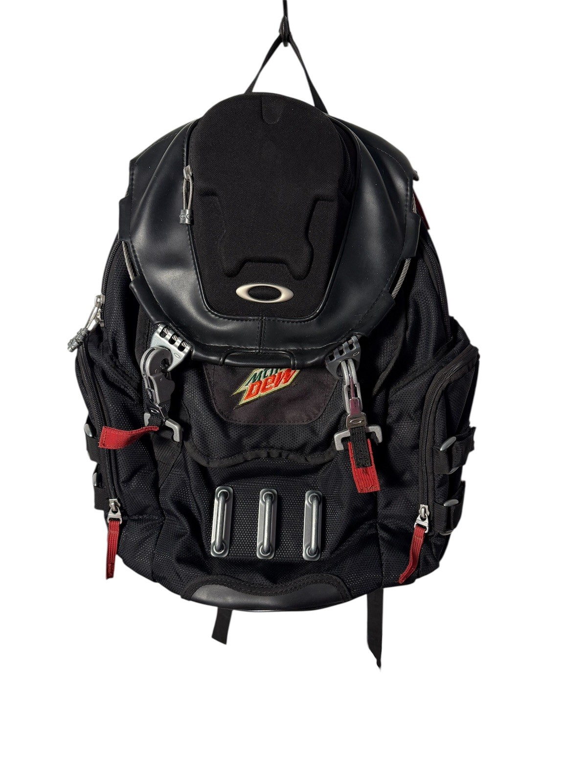 Oakley 34L Kitchen Sink Backpack Black Red Size XL Bag Utility MOUTAIN DEW RARE