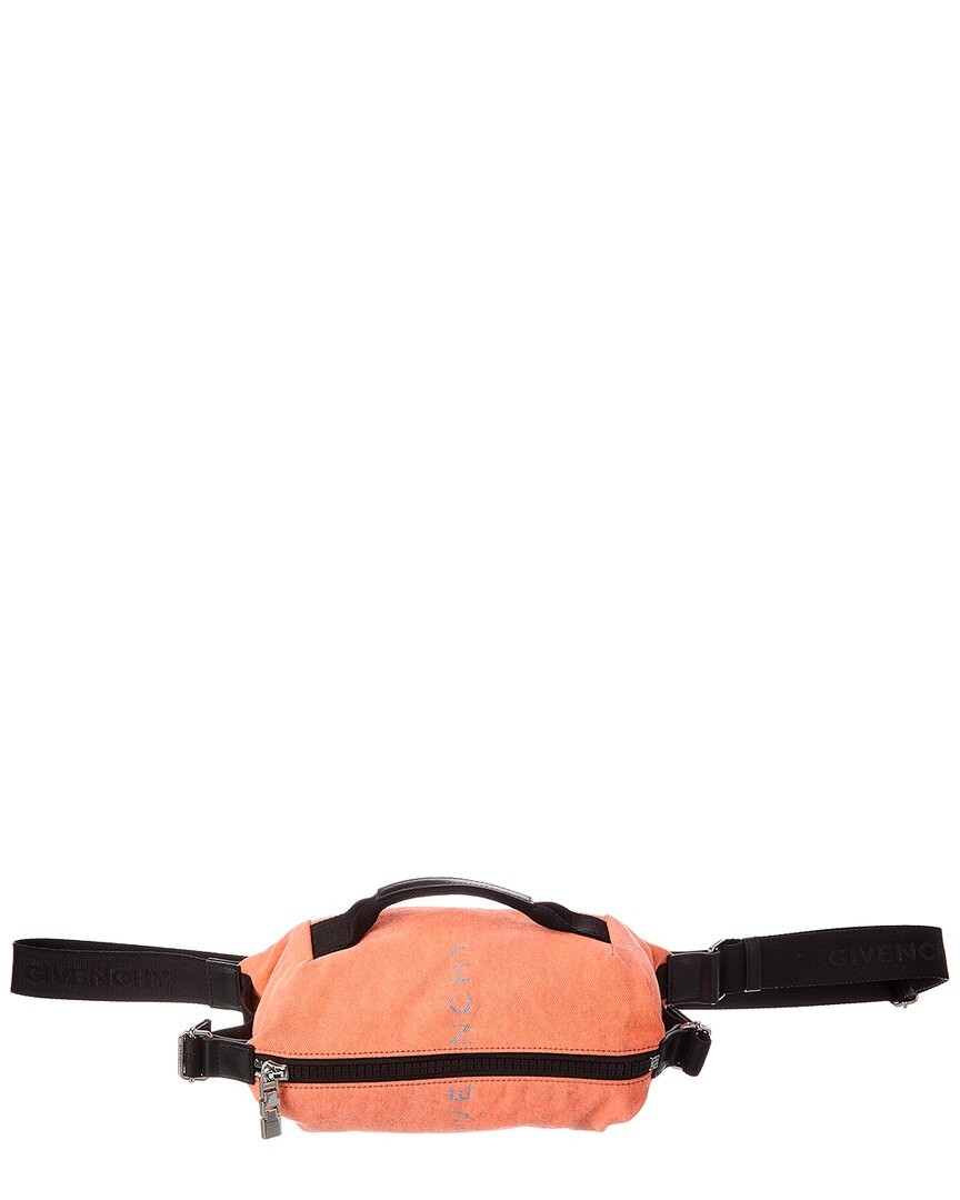 Givenchy G-Zip Denim Bum Bag Men’s Orange