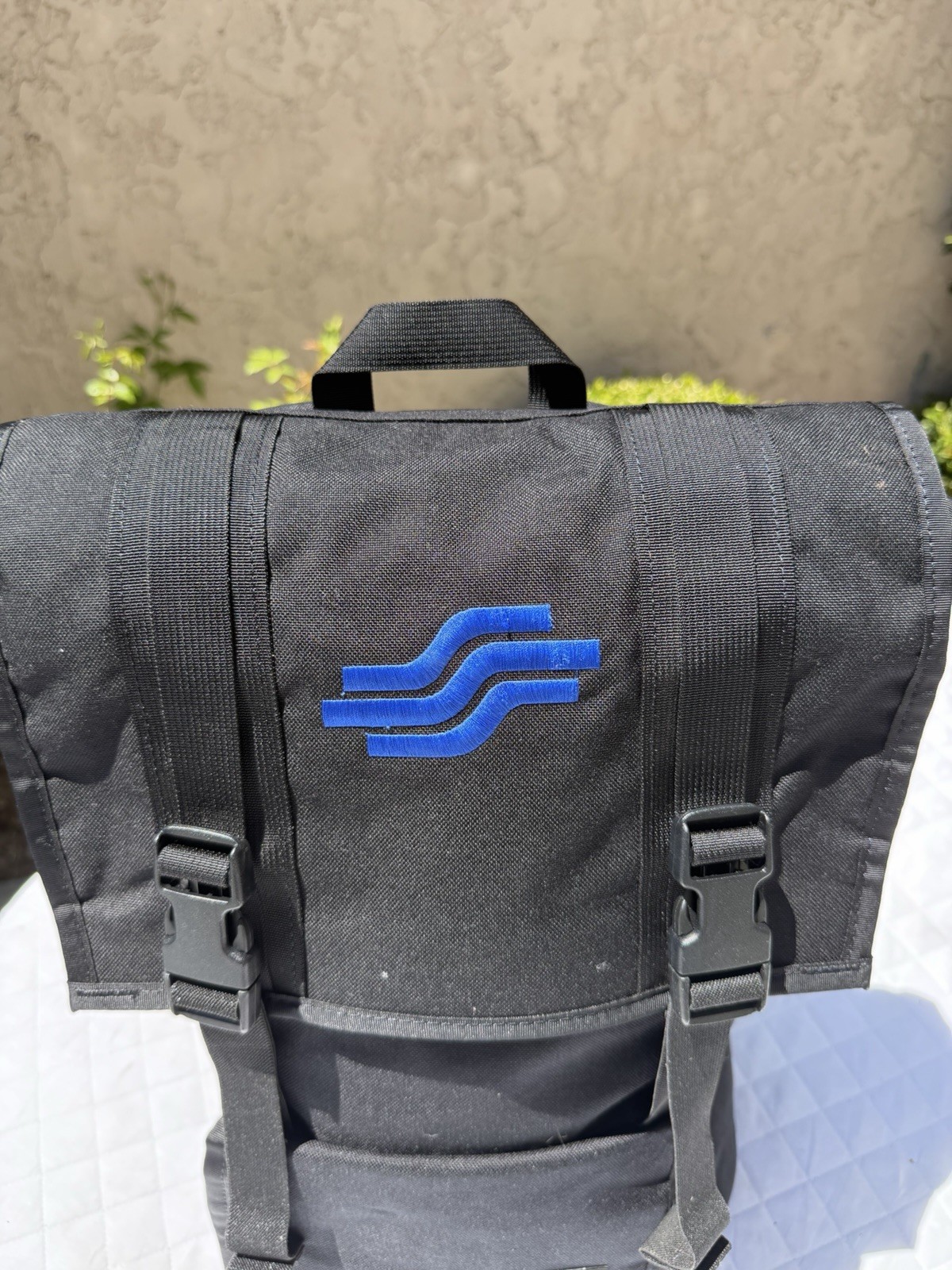 Mission Workshop Sanction Top Flap Dual Buckle Black Ballistic Backpack Rucksack