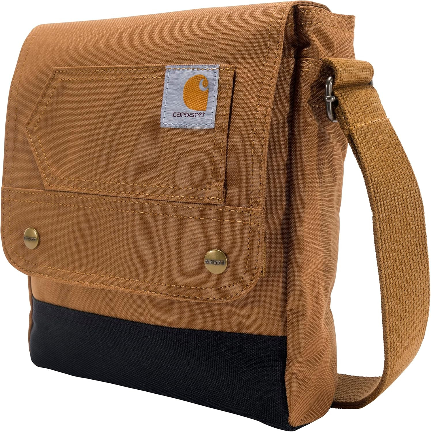 Crossbody Snap Bag Durable Adjustable Flap Over Snap Closure Shoulder Bag