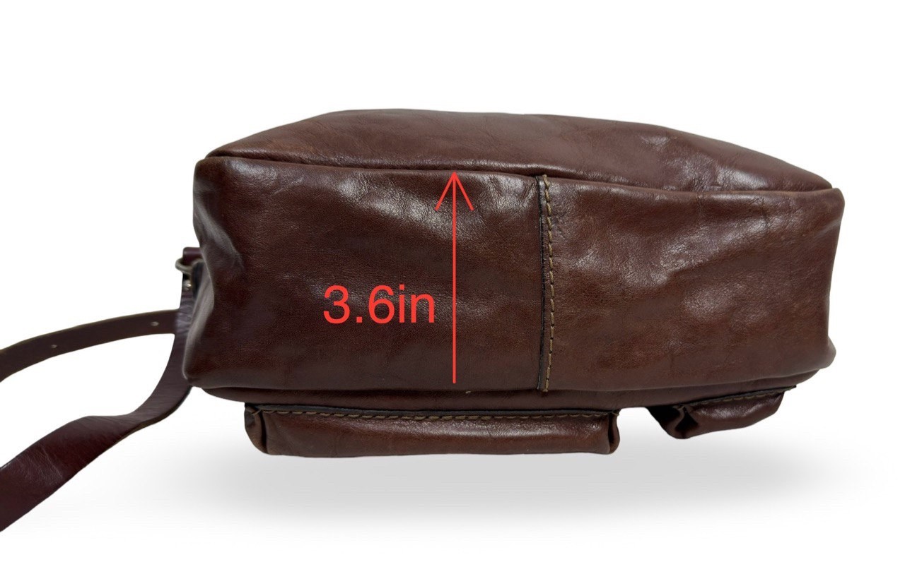 Herz Bag Leather Handmade 2way Multifunctional Shoulder Brown Unisex