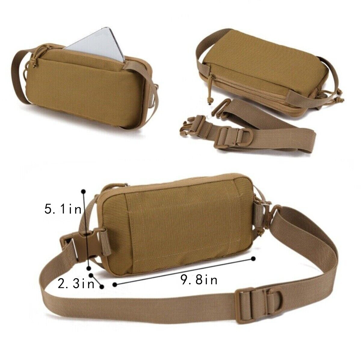 Multi-functional Running Fanny Pack Daily Cycling Mobile Storage Chest Bag