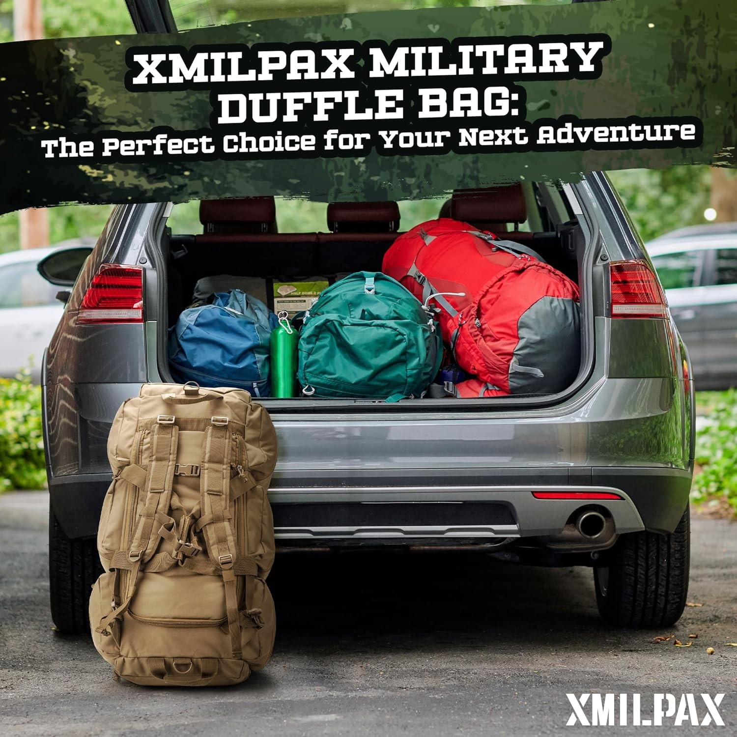 100L Large Military Duffle Bag Deployment Duffel Bag Sports Equipment Travel Lug