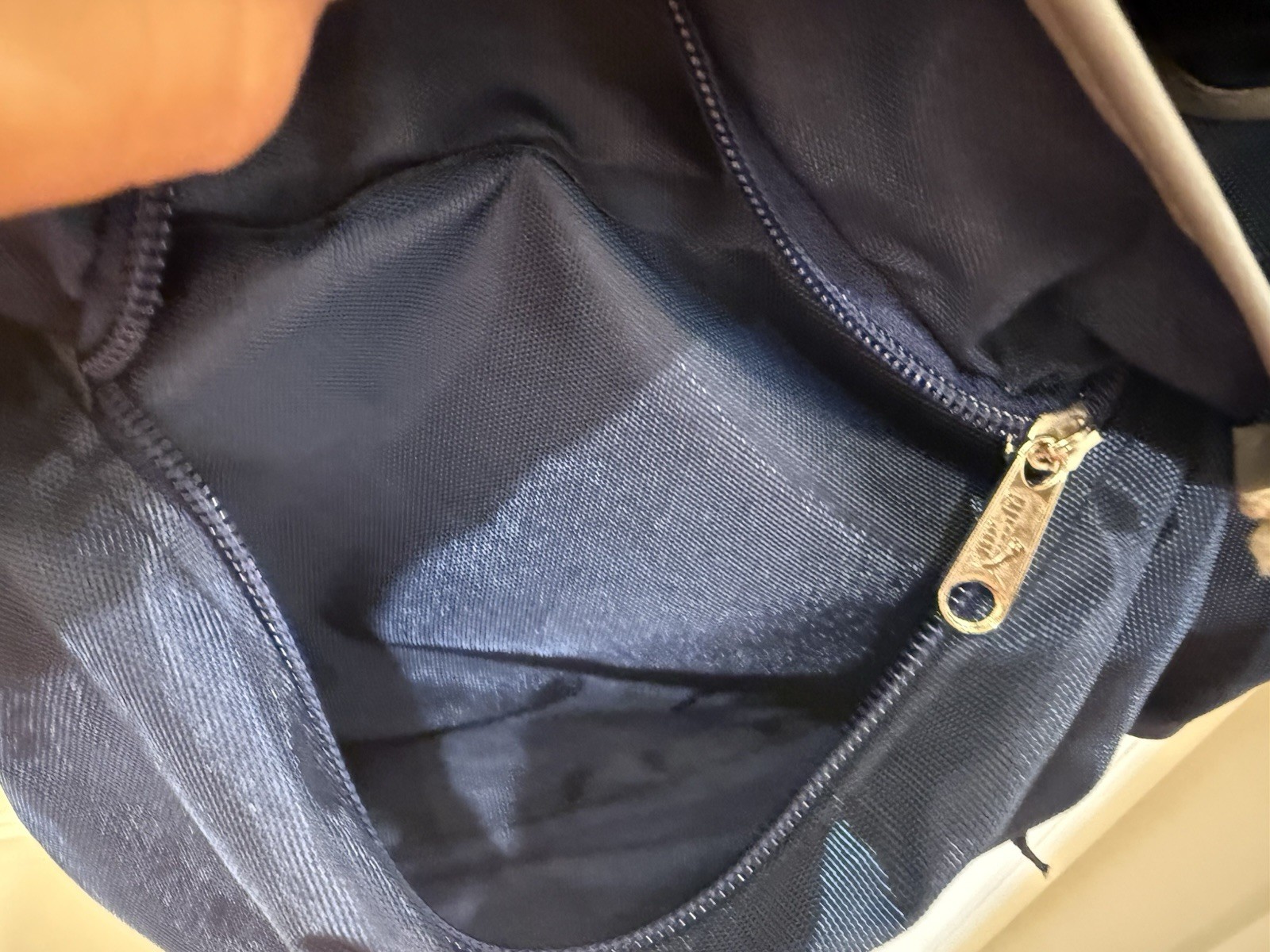 Y2K 90s PUMA King Backpack Blue Sports Bag with Gray Leather bottom VTG