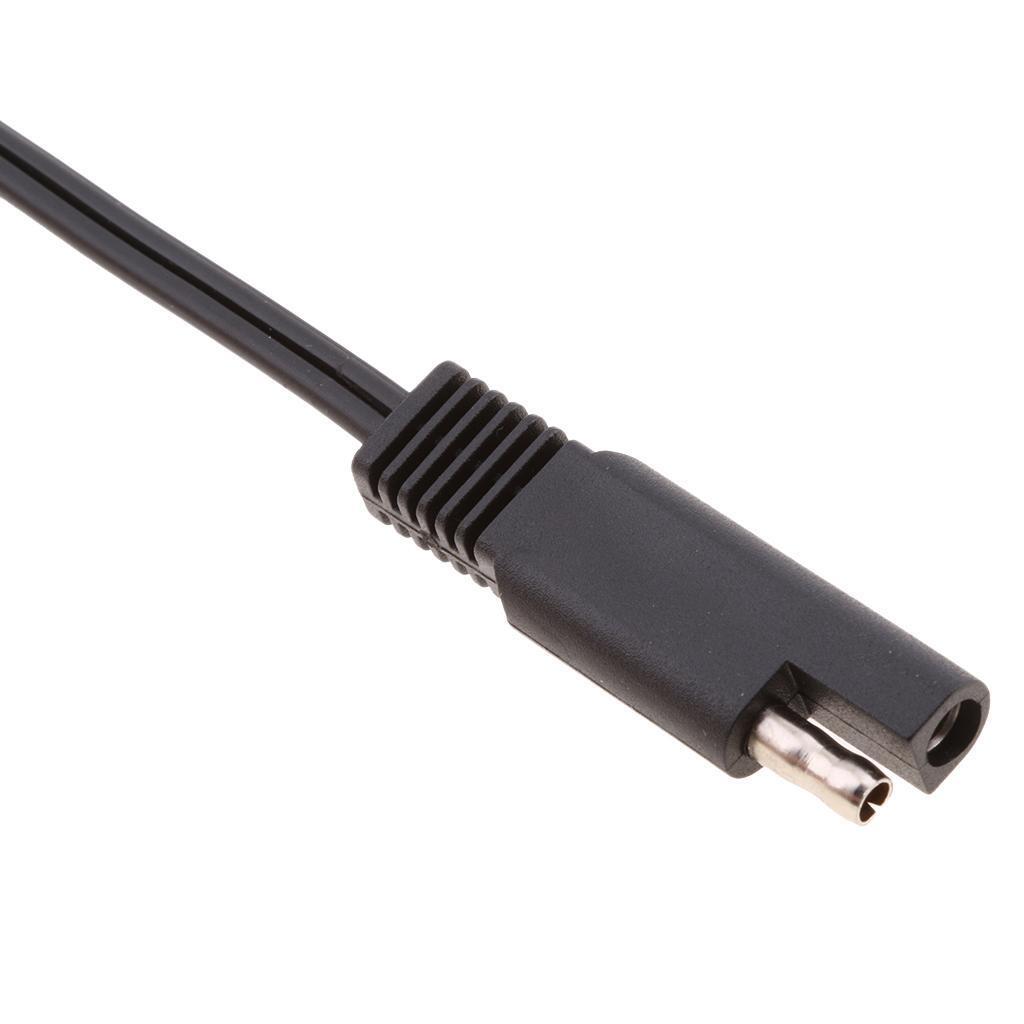 25cm Battery Male To SAE DC Power Automotive Connector Cable 18AWG