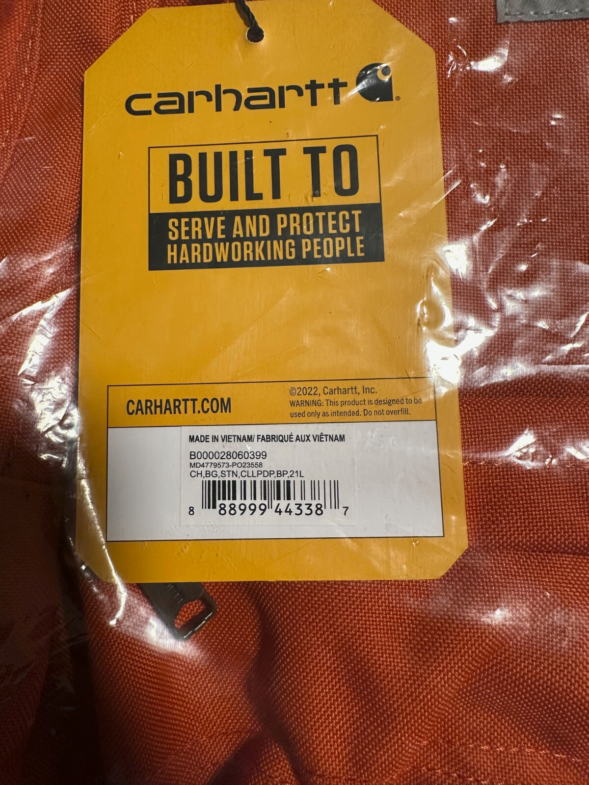 Carhartt 21L Classic Backpack 12-in X 17.5-in X 8.75-in – Sunstone