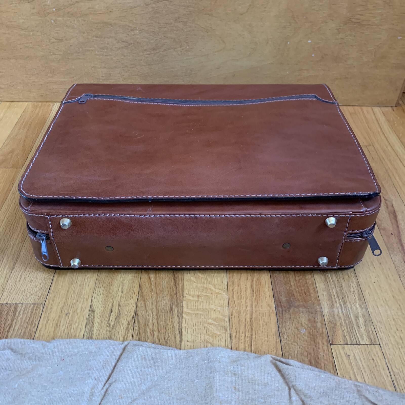 Vintage Pielnoble Leather Business Briefcase Messenger Bag RARE Made in Spain