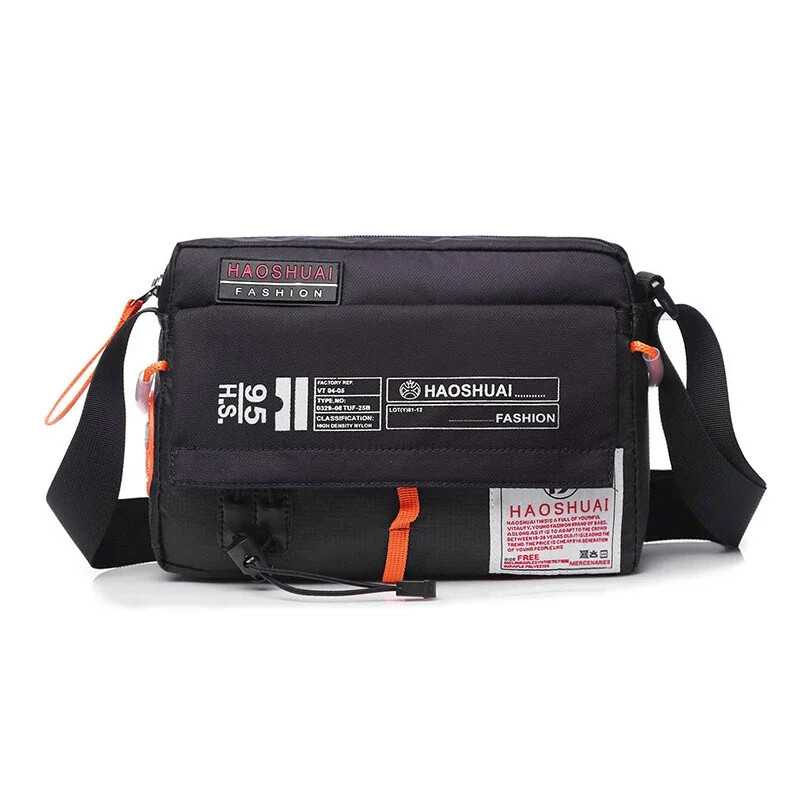 Waterproof Men Bag Single Shoulder Bag Nylon Satchel Crossbody Bag Handbag