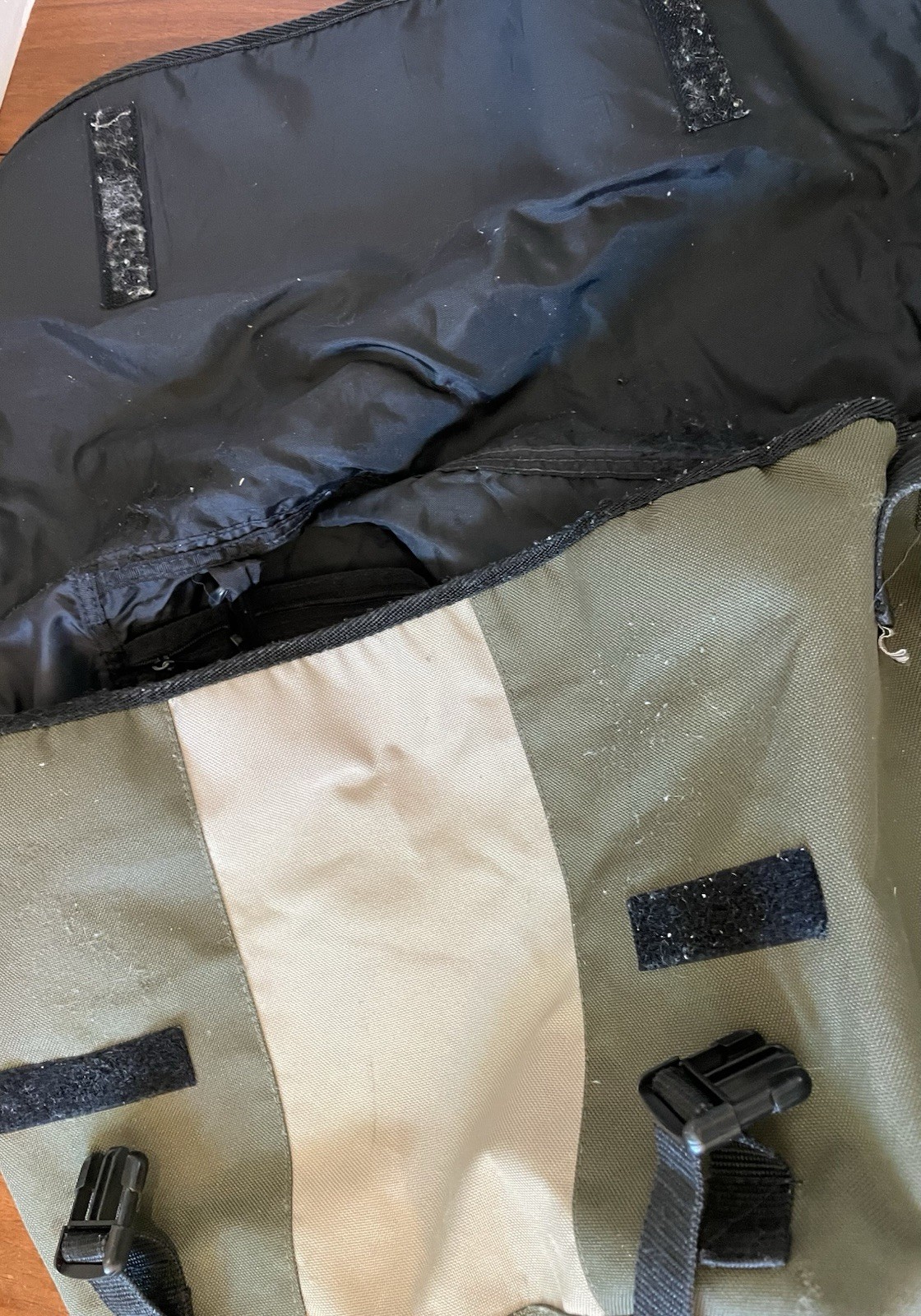 Vintage SIDEOUT Bag Y2K Surfboards Messenger Large Olive/Khaki 18×10