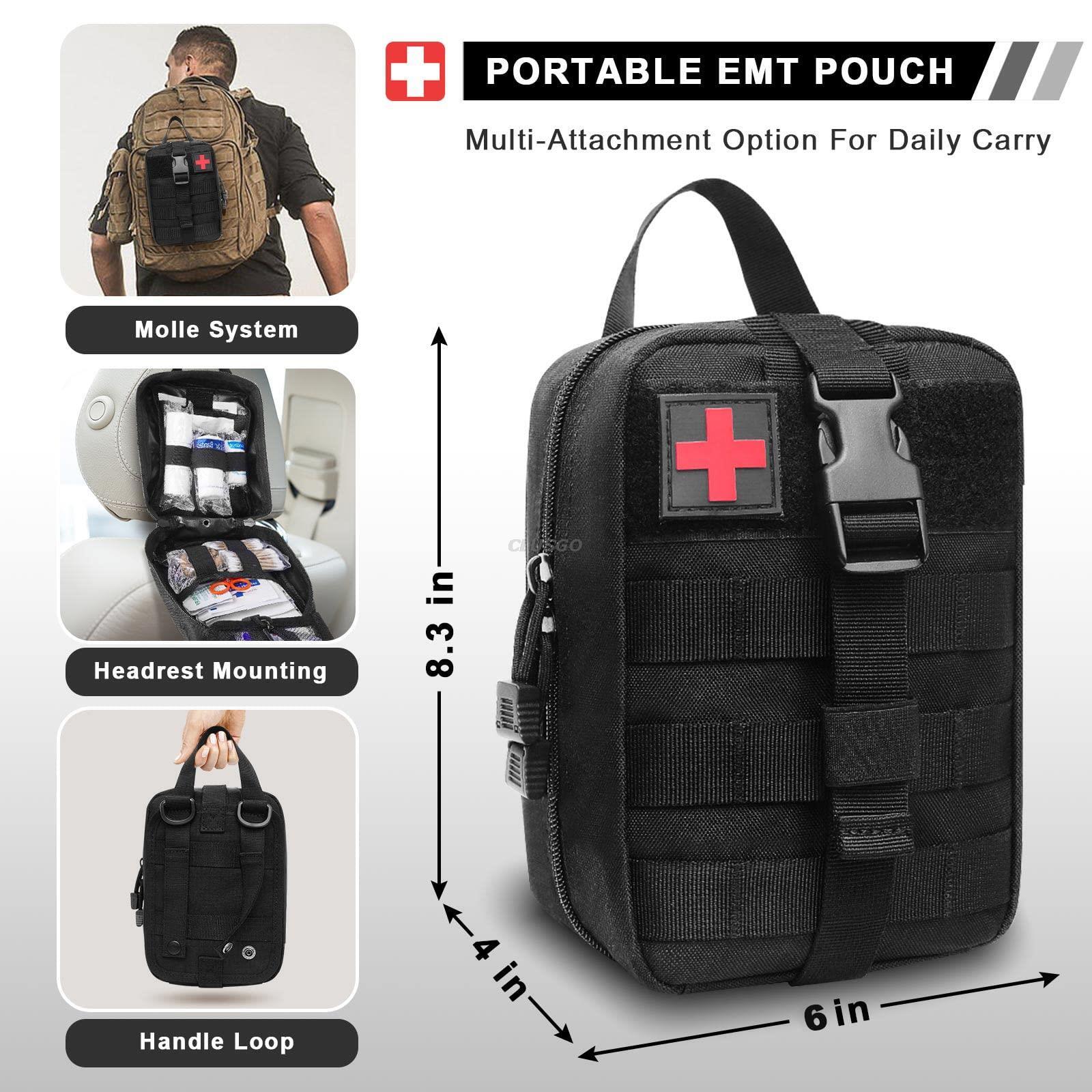 Military Molle First Aid Pouch Empty Medical Bag IFAK Tactical Rip-Away Pouches