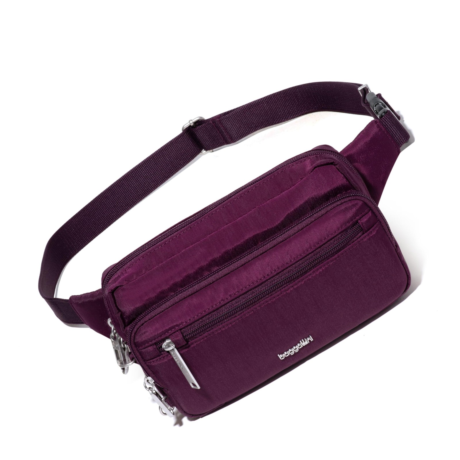 Baggallini Securtex Anti-theft Belt Bag 8.8″x5.5″ One Size, Mulberry