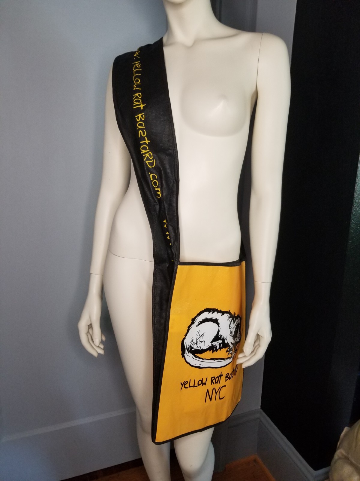 Yellow Rat Bastard NYC Crossbody Bag Y2K Advertising Art Streetwear Extreme