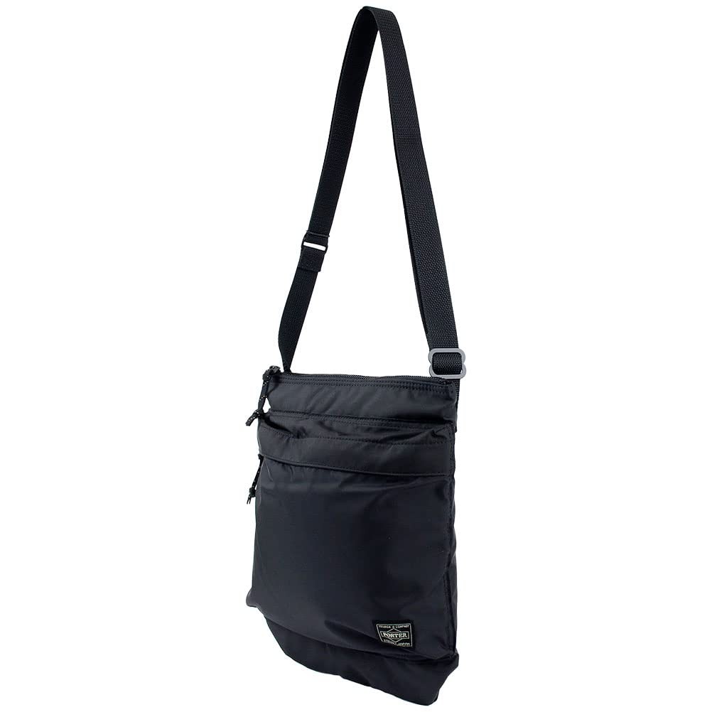 PORTER FORCE Black Shoulder Bag, Mini Shoulder Bag, Water-Repellent, 855-05901